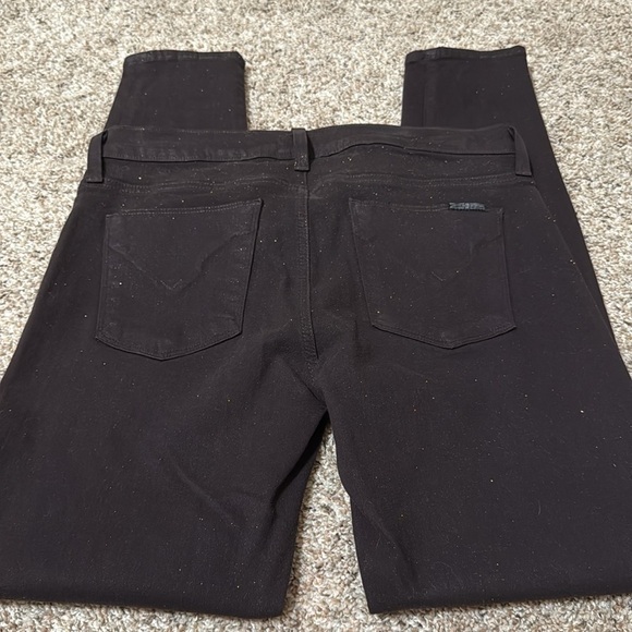 Hudson Women's Brown Glitter Skinny Jeans - Picture 6 of 7